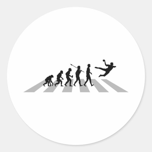 Sticker Rond Handball (Devant)