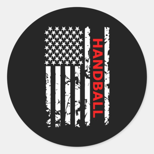 Sticker Rond Handball (Devant)
