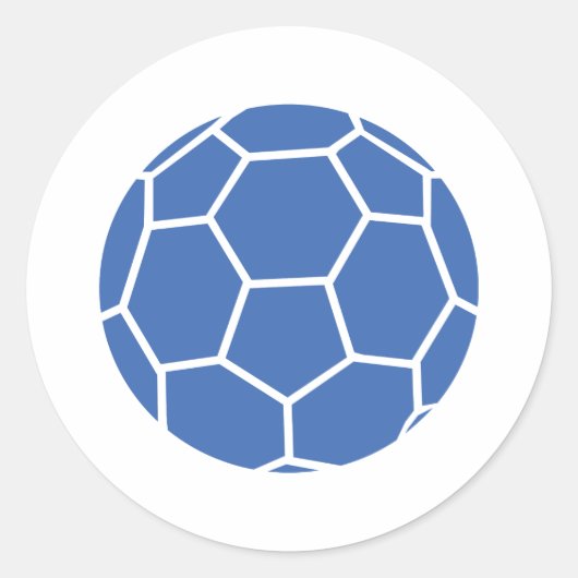 Sticker Rond handball bleu (Devant)
