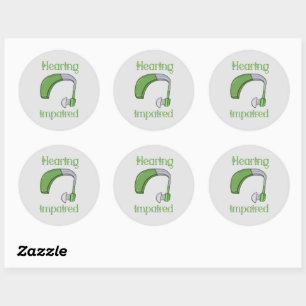 Sticker Rond Handicap auditif