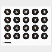 Sticker Rond Handicap caché Invisible Autisme Awar (Feuille)