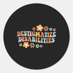 Sticker Rond Handicap Destigmatique SPED SLP Handicap Awar