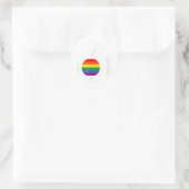 Sticker Rond Handicap et gay LGBT fauteuil roulant (Sac)