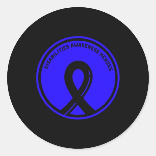 Sticker Rond Handicap Je Vois Les Possibilités Professionnelles (Devant)