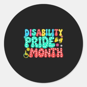 Sticker Rond Handicap Mois Mois Sensibilisation Handicap N'Est