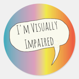 Sticker Rond Handicap visuel