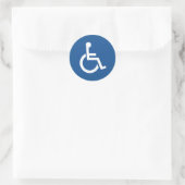 Sticker Rond Handicapé (Sac)