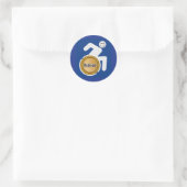 Sticker Rond Handicapés à la retraite (Sac)