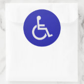 Sticker Rond Handicapés handicapés (Sac)