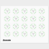 Sticker Rond Handwritten Handmade With Care (Feuille)