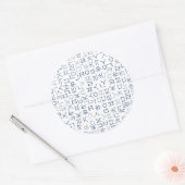 Sticker Rond Hangeul (Enveloppe)