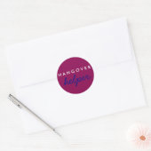 Sticker Rond Hangover Helper Mariage Bachelorette Favoriser Sti (Enveloppe)