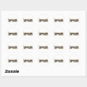 Sticker Rond Hanoukka (Feuille)