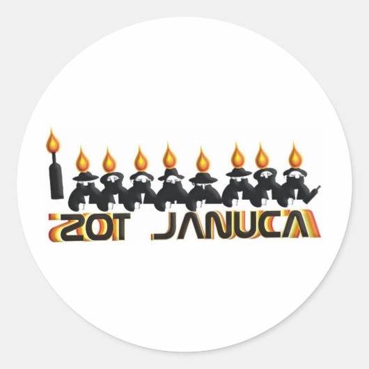 Sticker Rond Hanoukka (Devant)