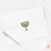 Sticker Rond Hanoukka/Chanukah (Enveloppe)