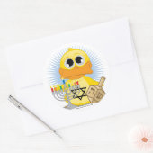 Sticker Rond Hanoukka Duck (Enveloppe)