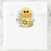 Sticker Rond Hanoukka Duck (Sac)