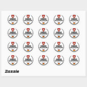 Sticker Rond Hanovre (Feuille)
