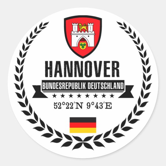 Sticker Rond Hanovre (Devant)