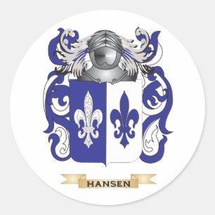 Sticker Rond Hansen-(Suède) Armoiries (crête de famille)