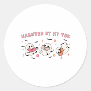 Sticker Rond Hantée Par Mon Tbr Drôle Costumes De Costumes Hall
