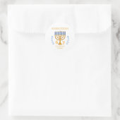 Sticker Rond Hanukkah 67 Six Seven Meme (Sac)