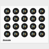 Sticker Rond Hanukkah Aac Speech Therast Slp Communication Acce (Feuille)