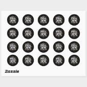 Sticker Rond Hanukkah Pas Juif De Sang Pur Juif Chanukah (Feuille)