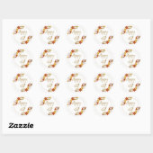 Sticker Rond Happy (Feuille)