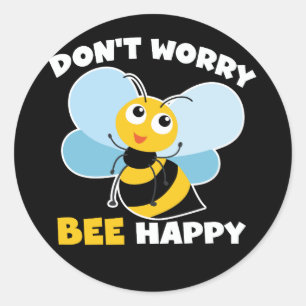 Sticker Rond Happy