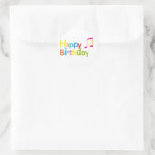 Sticker Rond Happy Birthday (Sac)