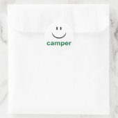 Sticker Rond Happy Camper (Sac)