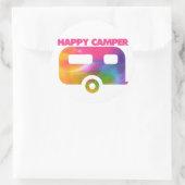 Sticker Rond Happy Camper (Sac)
