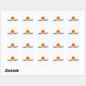 Sticker Rond Happy Camper (Feuille)