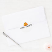 Sticker Rond Happy Camper (Enveloppe)