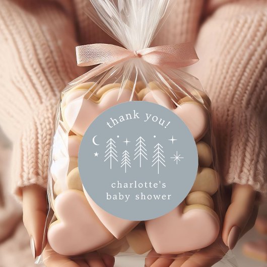 Sticker Rond Happy Camper Merci