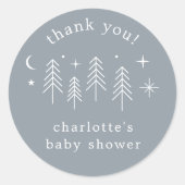 Sticker Rond Happy Camper Merci (Devant)