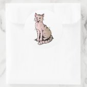 Sticker Rond Happy Cat (Sac)
