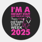 Sticker Rond Happy Dietary Staff Week 2025 Dietary Staffs Day (Devant)