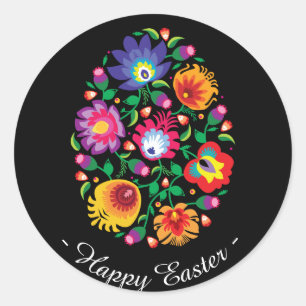 Sticker Rond 😍 Happy Easter (folklore) personnalisable