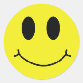 Sticker Rond Happy Face Classic (Devant)