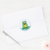Sticker Rond Happy Frog (Enveloppe)