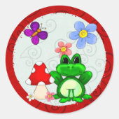 Sticker Rond Happy Frog (Devant)