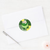 Sticker Rond Happy Frog Art (Enveloppe)