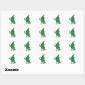 Sticker Rond happy gnhold (Feuille)