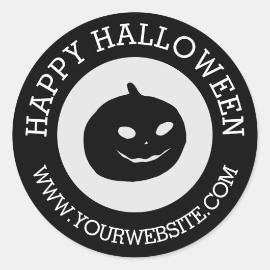 Sticker Rond Happy Halloween (Devant)
