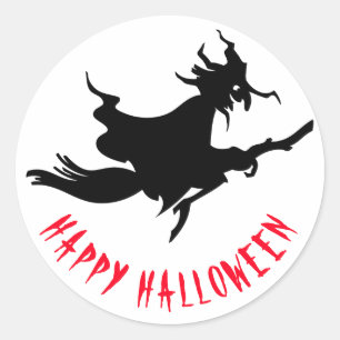 Sticker Rond Happy Halloween drôle personnalisable