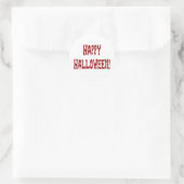 Sticker Rond Happy Halloween Gore Texte (Sac)