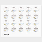 Sticker Rond Happy Happy Beehive Rustic Honey (Feuille)