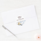 Sticker Rond Happy Happy Beehive Rustic Honey (Enveloppe)